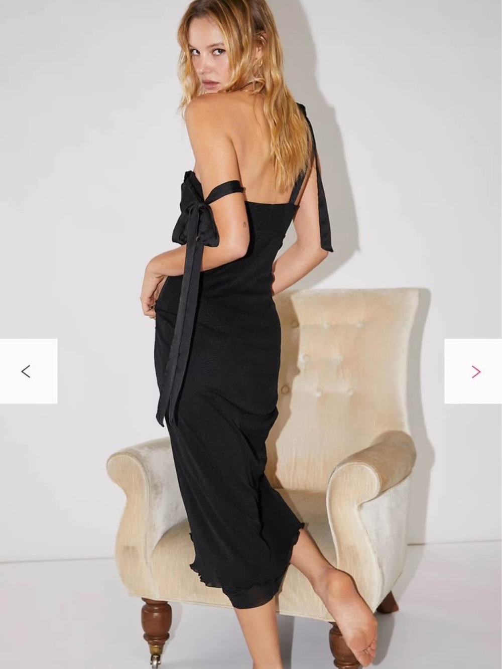 Free People Tie-Shoulder Dress - Picture 3 of 3